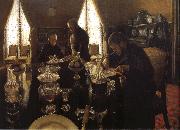 Gustave Caillebotte Supper oil on canvas